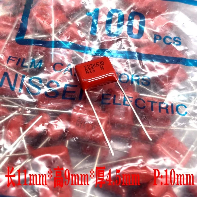 Grab for NIS Nissei CBB 223 22nF 0.022uF 630V 2J Copper Lead High Frequency Film Capacitor  200pcs
