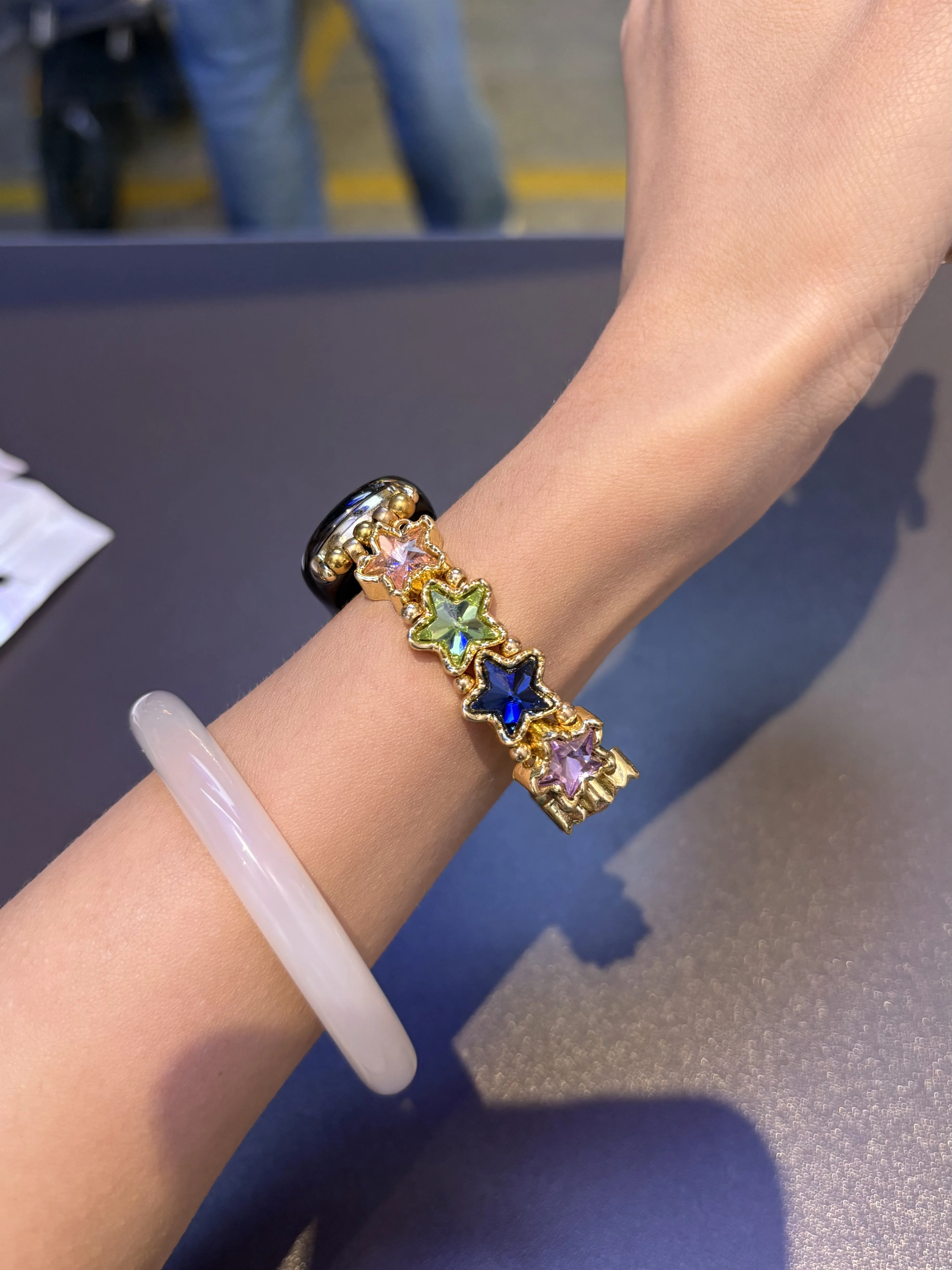 

Star Metal Strap Compatible with Xiaomi Band 8 Pro/9 Pro, For Mi Band 3/4/5/6/7, 8/8 NFC/9/9 NFC/10/10 NFC, For Redmi Watch 5/4