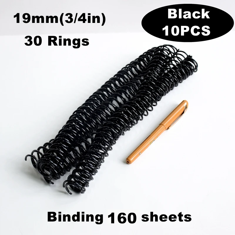 5/10PCS High Capacity Plastic Spiral Binding Coils, DIY Book Rings
