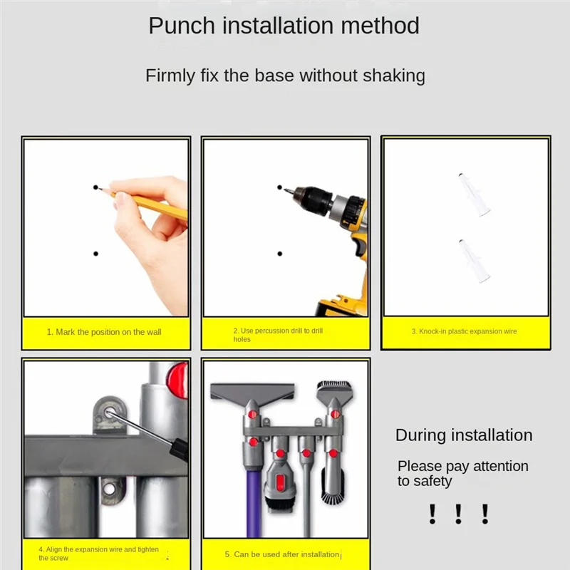 

Док-станция для пылесоса ZZ, совместимая с Dyson V7 V8, настенные аксессуары, кронштейн для зарядного устройства без шнура