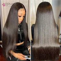 Pelucas delanteras de encaje recto, peluca de encaje HD, pelucas de cabello humano 13x4 para mujeres negras, peluca Frontal de encaje brasileño 13x4 prearrancado, cabello BPHW