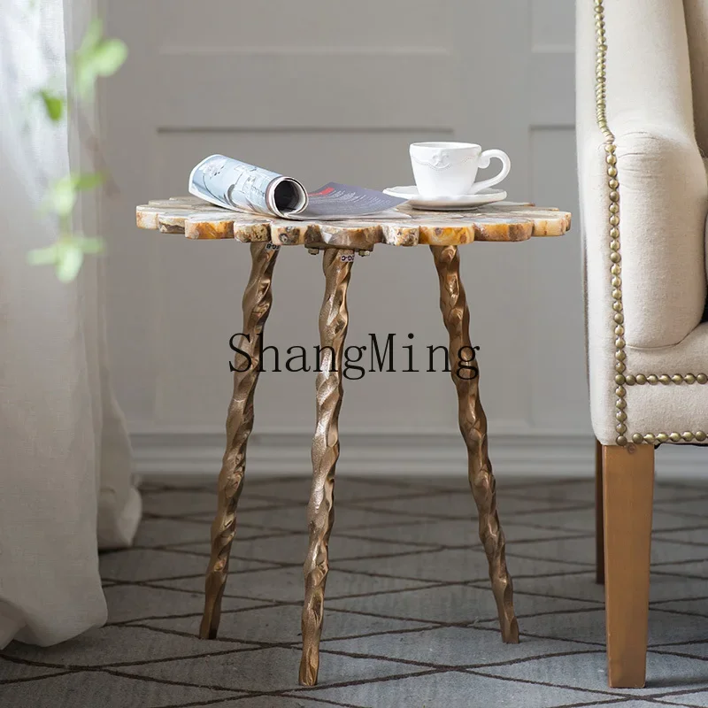 

CL living room retro corner table creative high-end light luxury decoration small table