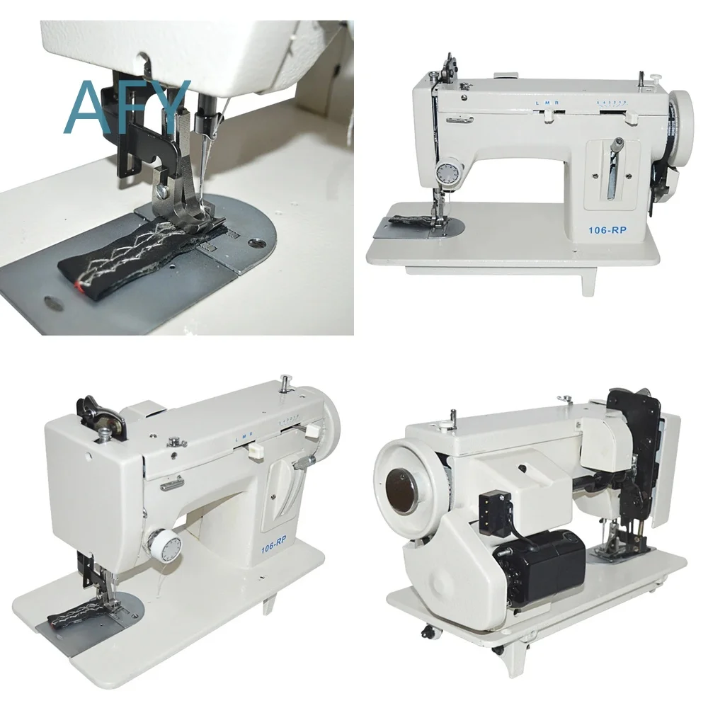 150W Household Sewing Machine for 220V 110V Use Adjustable 0-7mm Stitch Depth for Leather Fur Fabric Garment Craft DIY Sewing