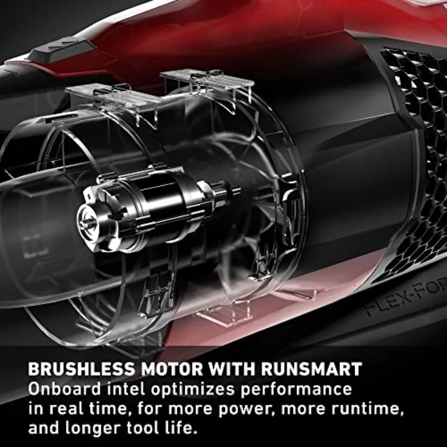 منفاخ أوراق شجر لاسلكي بدون فرش كهربائي بحد أقصى 60 فولت مع سرعة هواء 120 ميلا في الساعة و605 CFM لتنظيف الفناء بكفاءة قوية 2.5