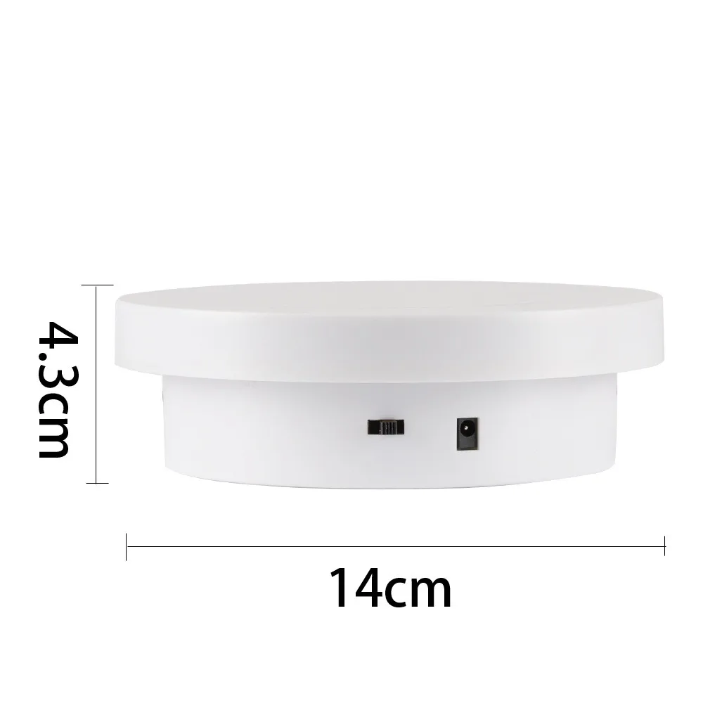 

3 in 1 Electric Turntable 360° Rotating Round Photography Display Stand White Visualizer Product Display Turntable