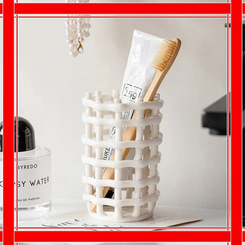 Ceramic Toothbrush Holder Creative Simple Toothpaste Holder Home Bathroom Toothbrush Storage Cup Toothbrush Storage Container