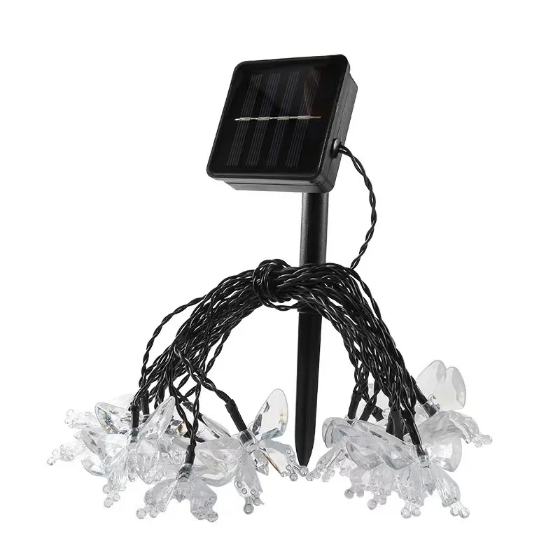 7M/12M Solar outdoor lights String Light Butterfly String Light Outdoor Lamp Waterproof led light garden fairy solar night litht