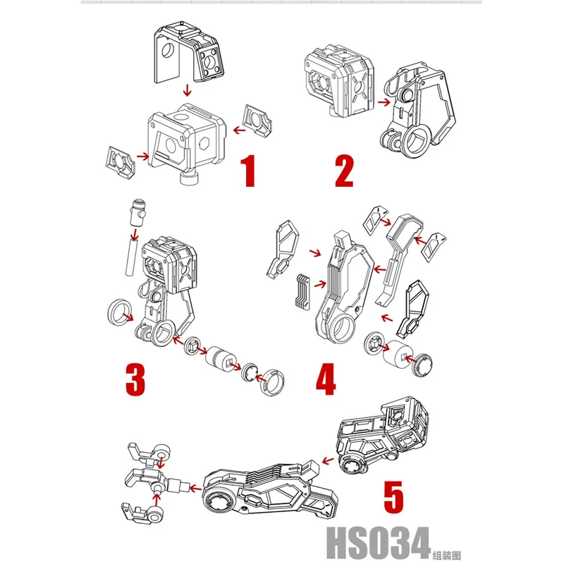 Universal Hydraulic Manipulator Mecha Model Detail Modification Tool  Etching Sheet Is Included