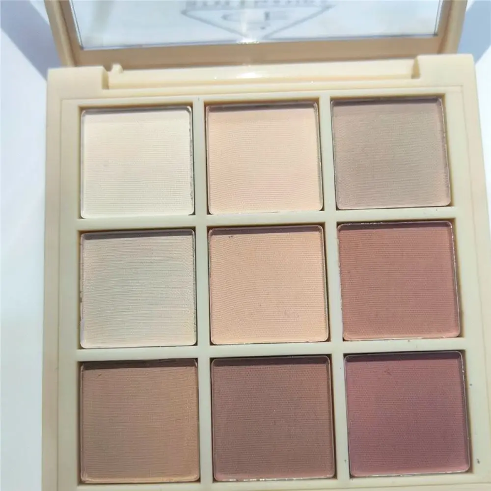 9 Color Eyeshadow Palette Matte Shimmer Pressed Powder Earth Tones Soft Texture Long Lasting Makeup Tool For Beauty
