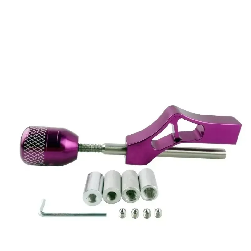 

Новый удлинитель ручки переключения передач для автомобиля, регулируемый удлинитель рычага переключения передач, алюминиевая головка ручки переключения передач автомобиля