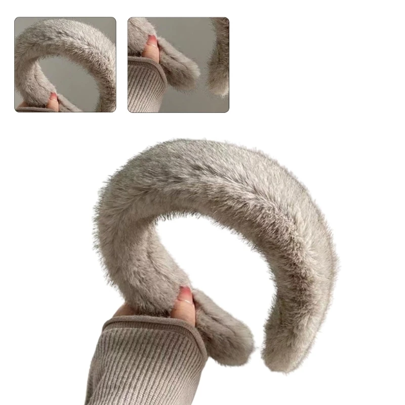 652f Sweet Girls Headsds Woman Wash Face Plush Heards Wide Rid