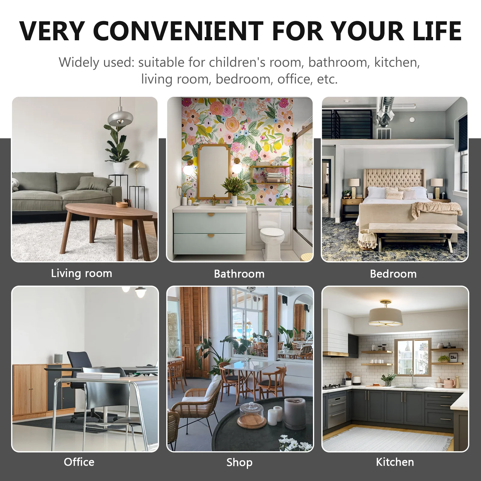 

Marble Texture Trash Can 25 Gallon Plastic Waste Bin Large Opening for Kitchen Bathroom Bedroom Living Room Home Office Use