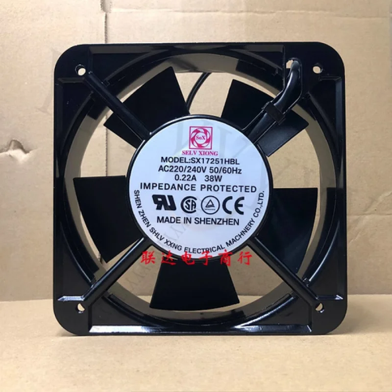 

Y + ДЛЯ 1 шт. SX17251HBL AC220/240 В 0,22 А 38 Вт 15050 15 см охлаждающий вентилятор