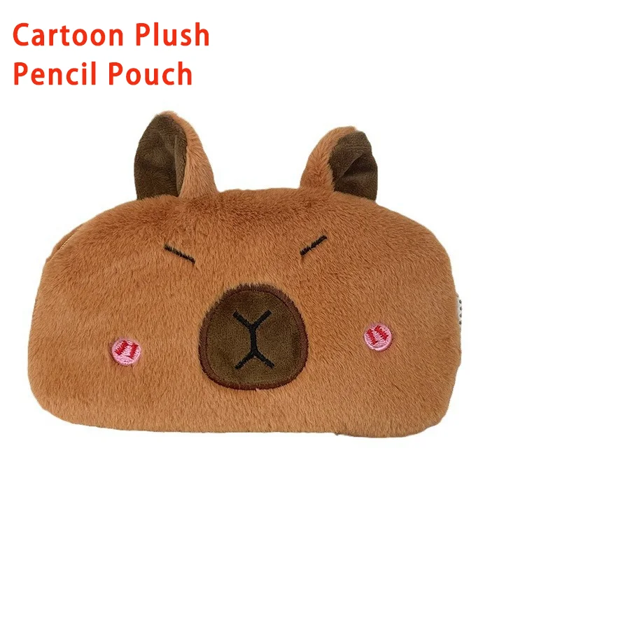 

Мультяшная плюшевая сумка для ручек, большая вместительная сумка для ручек, сумка для хранения канцелярских принадлежностей, косметичка для хранения канцелярских принадлежностей, плюшевая сумка для хранения