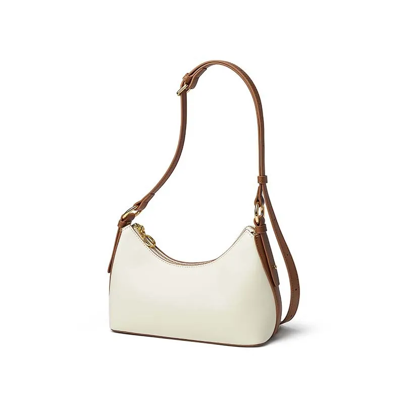 Sac en cuir véritable Dumpling pour femme, sac à bandoulière simple, décontracté et minimaliste, style coréen, nouveau