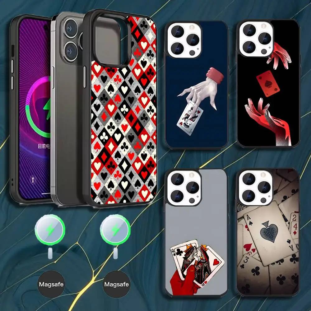 

Ace of Spades Poker Phone Case For iPhone 17,16,15,14,13,12,11,Pro,Max,Plus,Mini,Magsafe,Magnetic Wireless Charging Case