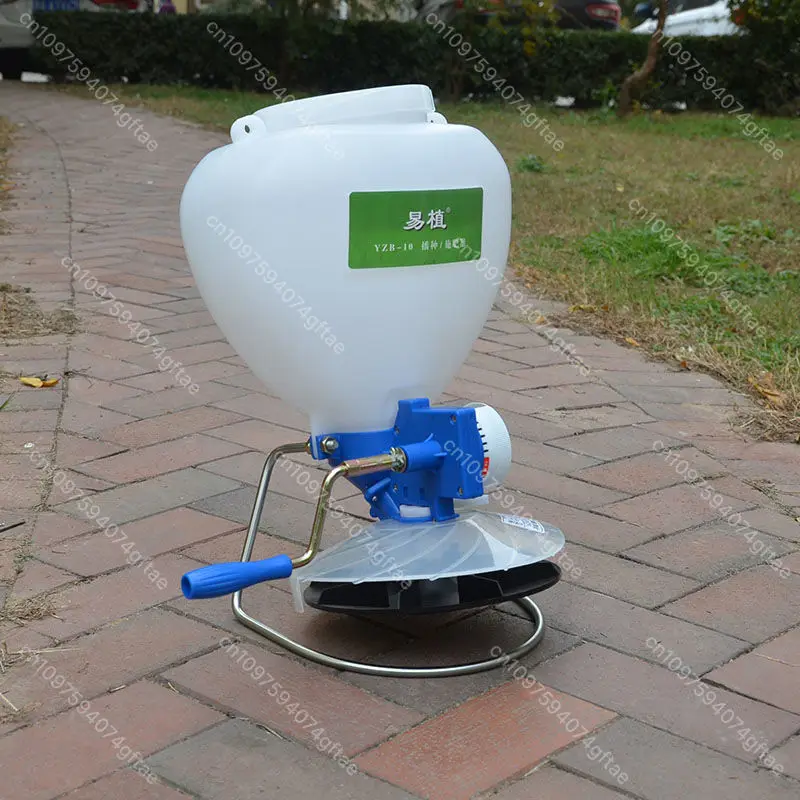

Hand Crank Multi-Function Seeder Easy Planting Tool for Rapeseed/Grass Seed, Fertilizer & Snail Medicine Spreader Backpack Model