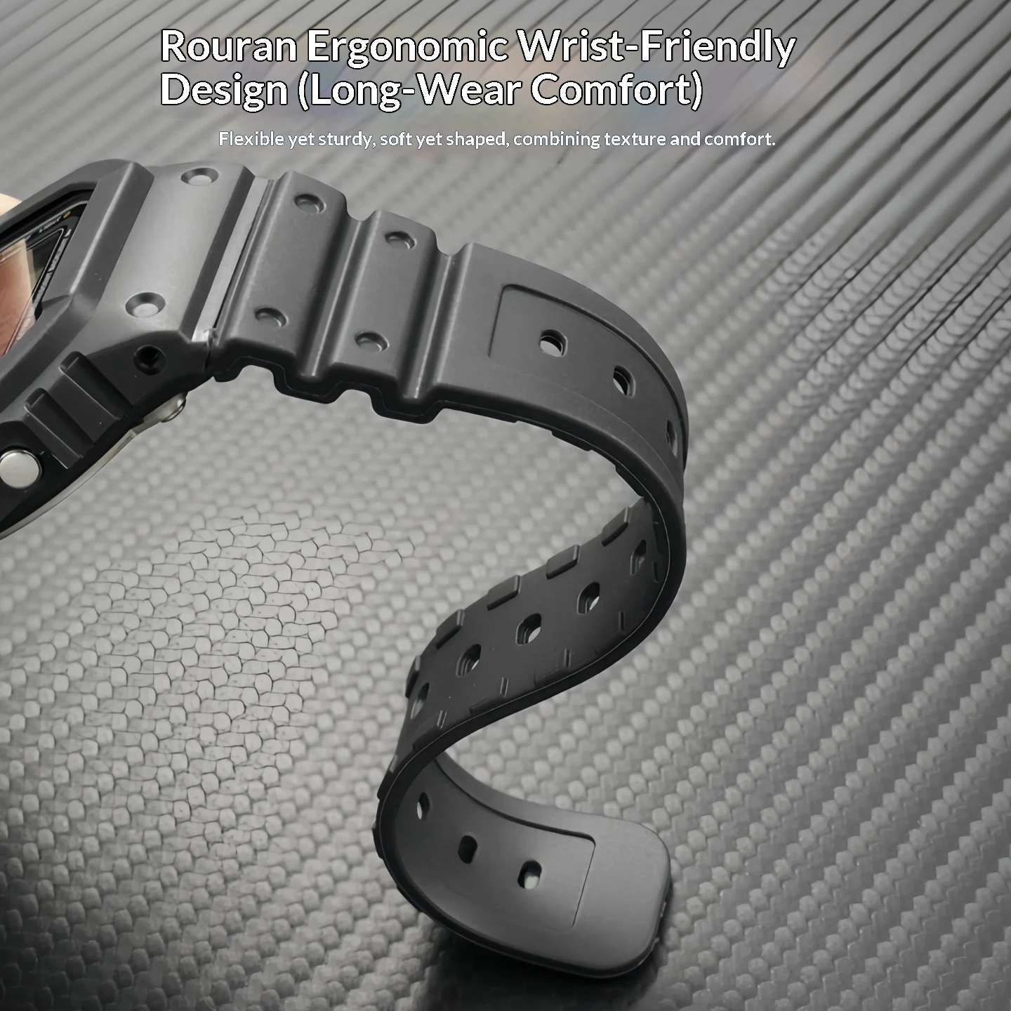 For Casio G-Shock DW5600/5000 GW5600 GLX5600 GW-M5610 Resin Waterproof Case Strap Set Comes with 10 Color Optional Tools