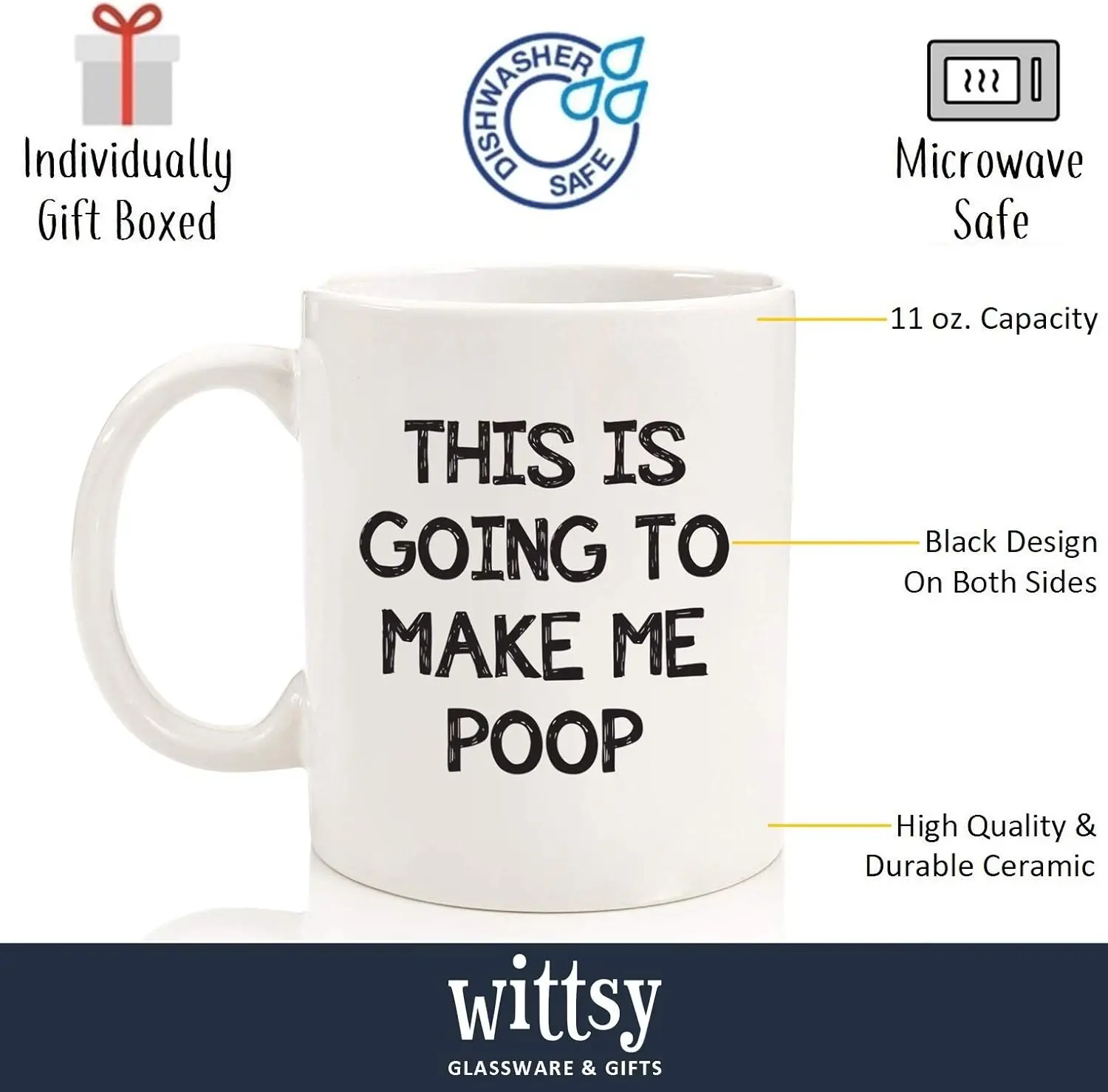 Funny Mug, Gag Gifts - This Is Going To Make Me Po-p - Funny Gifts for Men, Dad, Women - Best Birthday Gift Idea from Son, Daugh