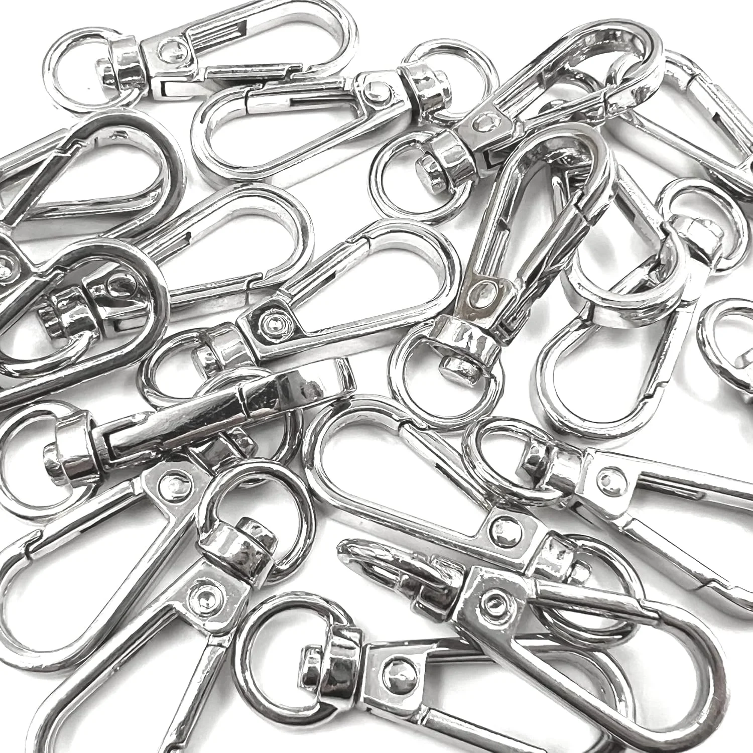 5pcs Oval Ring Lobster Clasp Claw Swivel Clasp for Keychain with Push Door Lobster Clasp Hook Swivel Snap Fashion Clip