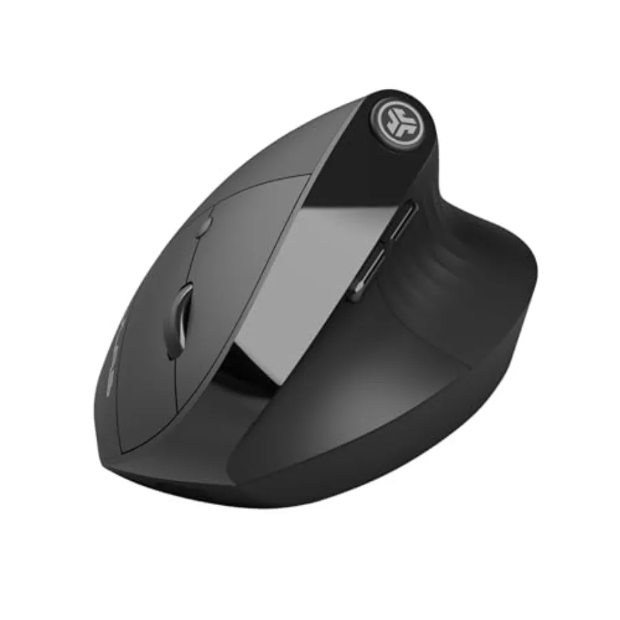 

JLab JBuds Ergonomic Vertical Mouse Reduce Strain Connect Via Bluetooth or USB Wireless Dongle Multi-Device Toggle Up to Three