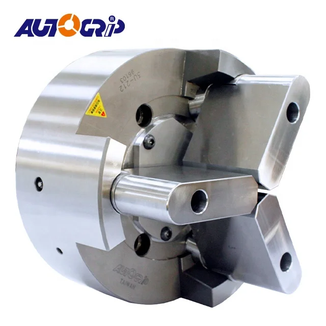Wholesale AUTOGRIP 3U-208 8Inch Steel Hydraulic 3-Jaw Power Chuck Pull for CNC Lathe Machine High Quality 1 Year Warranty