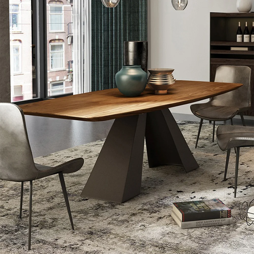 

Modern Designs Wooden Tables and Chairs for Restaurant Rectangular Solid Wood Set of Dining Table 6 8 Chairs Seater