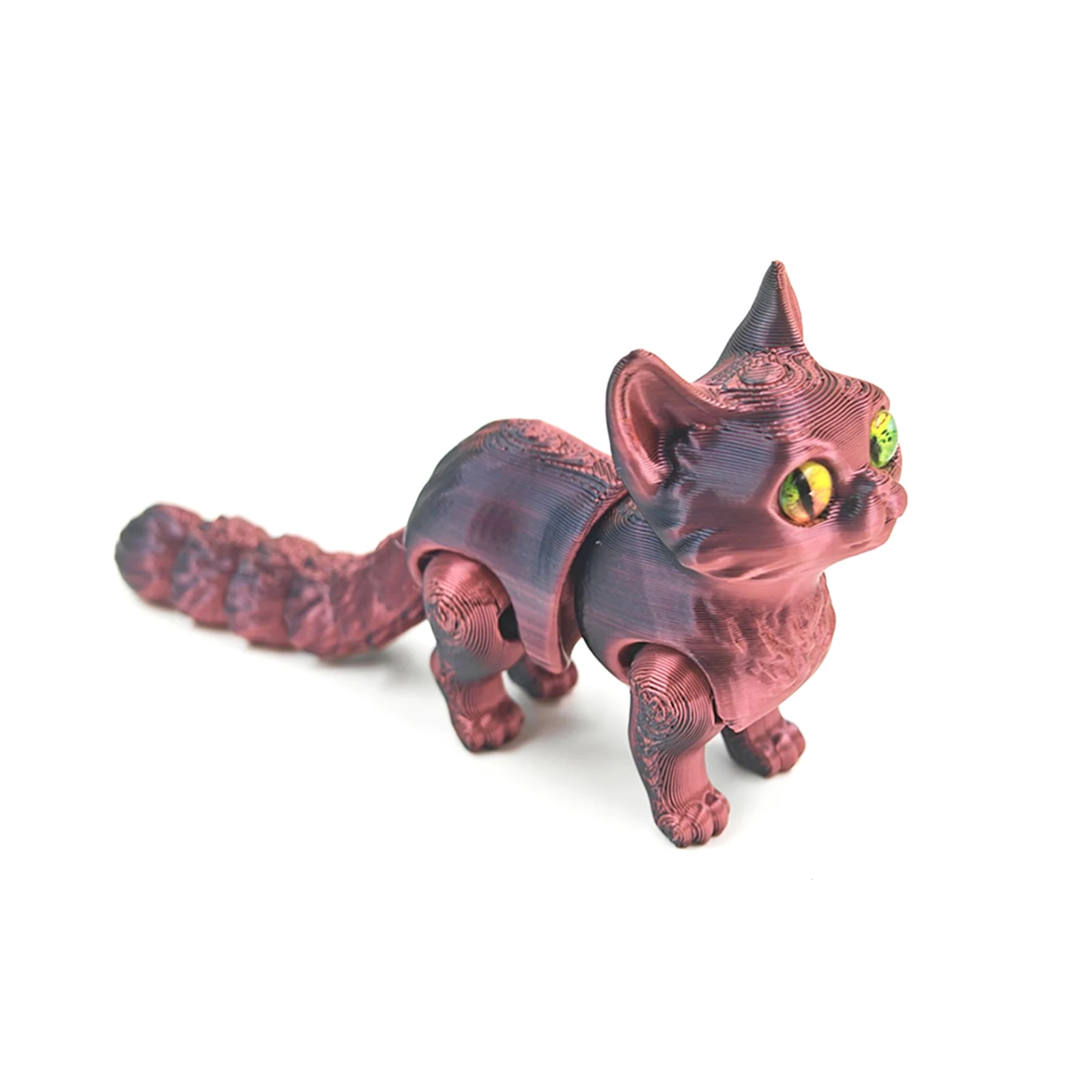 2025 جديد ثلاثية الأبعاد مطبوعة ملونة كاندي القط المنقولة المشتركة حلوى صغيرة القط الحيوانات ثلاثية الأبعاد نموذج سطح المكتب حلية هدايا عيد الميلاد #5