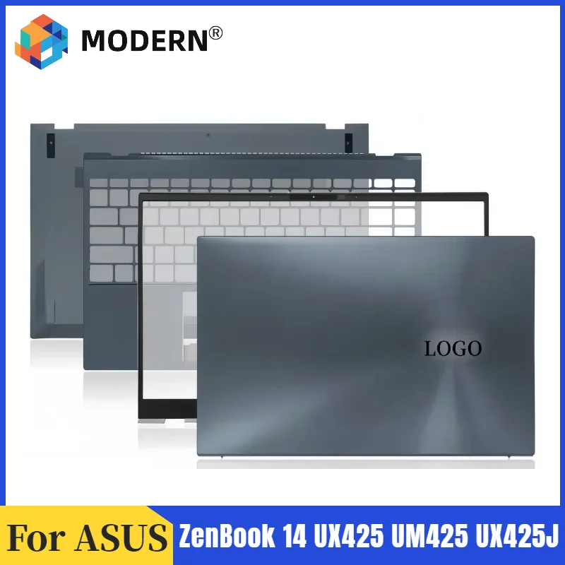 New Original For ASUS ZenBook 14 UX425 UM425 UX425J UX425JA U4700J Laptop LCD Back Cover Front Bezel Palmrest Hinges Bottom Case