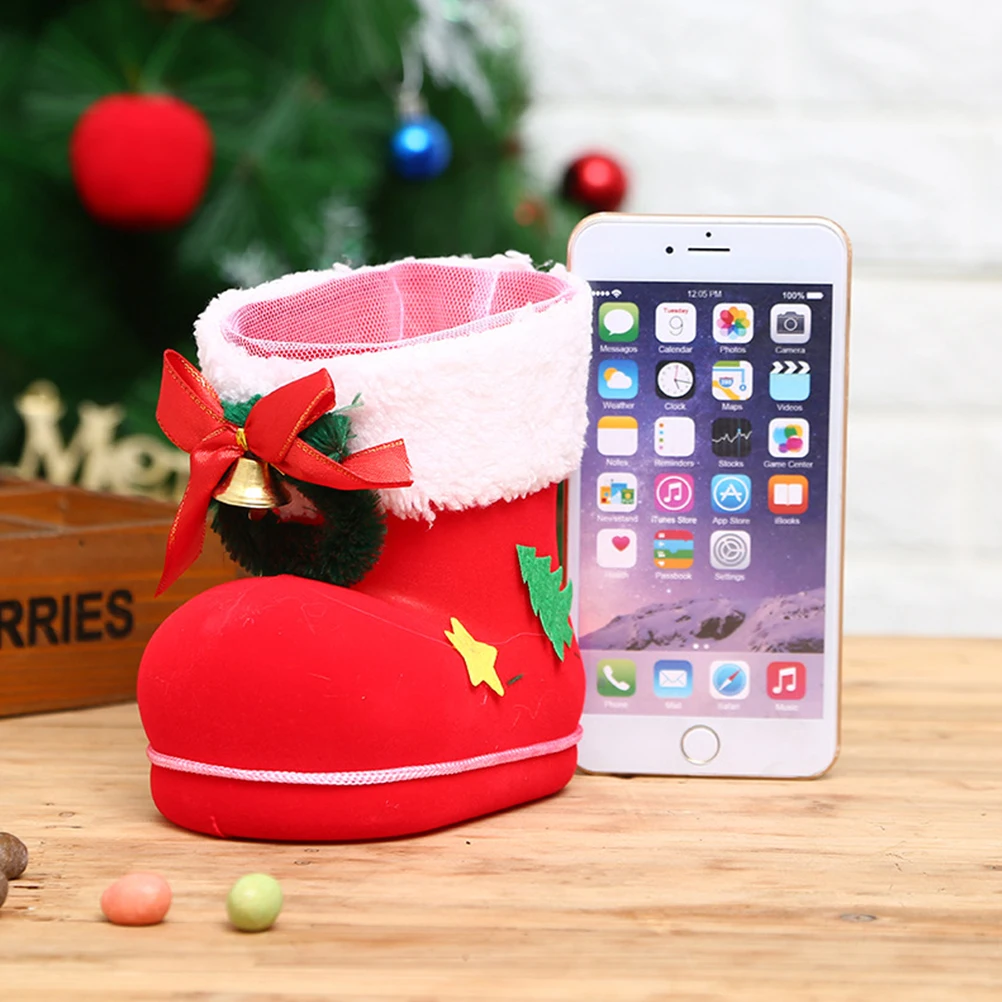 

Stocking Kids Gift Bag Silverware Boots Hanging nament Christmas Tree Hanging nament Christmas Party Decoration