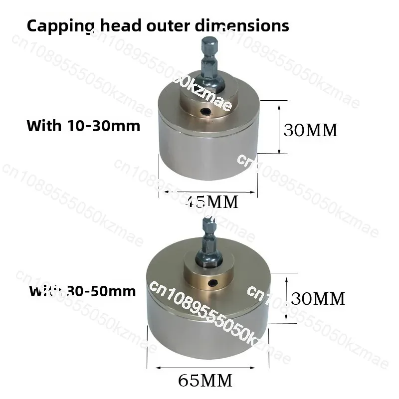 

Bottle cap lock aluminum head accessories plastic bottle washing machine handheld capping machine capping head