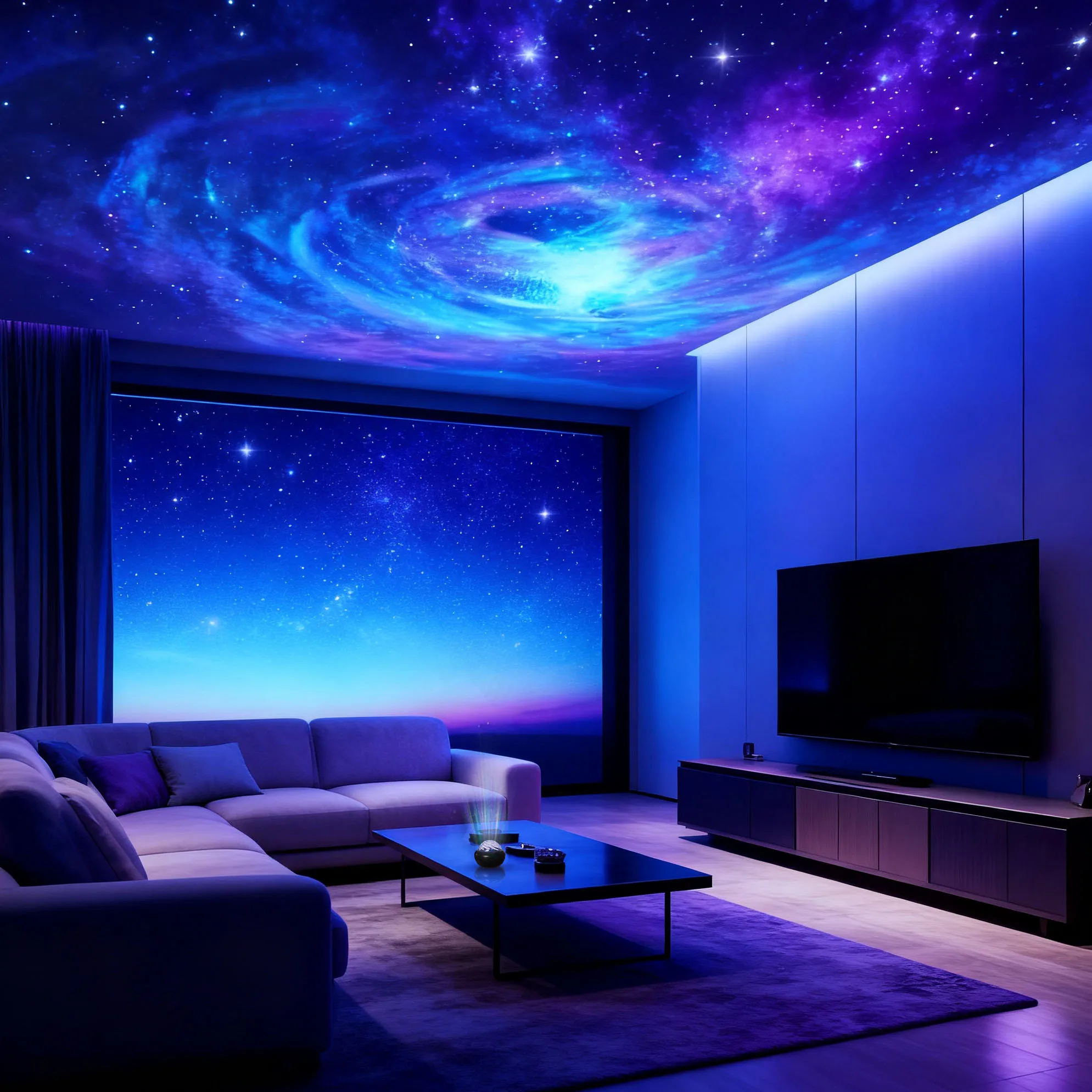 Proyector LED de cielo estrellado de galaxia, luz nocturna USB, dormitorio, fiesta, Navidad, luces decorativas de ambiente de boda.