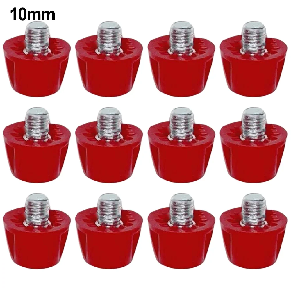 

12 шт. сменных шипов для футбольных бутс с противоскользящим покрытием, пластиковые шипы 7 мм и 10 мм, в комплекте с ключом для их установки.