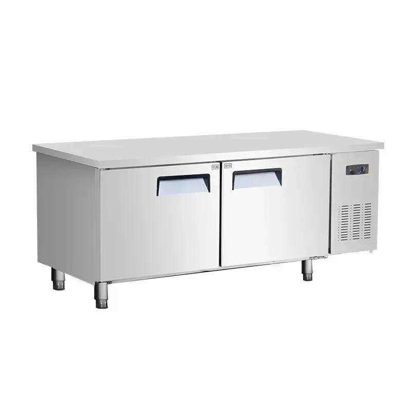 -For Double Temperature Stainless Steel Commercial Refrigerating Workbench with Motor  Freezer & Operating Table&