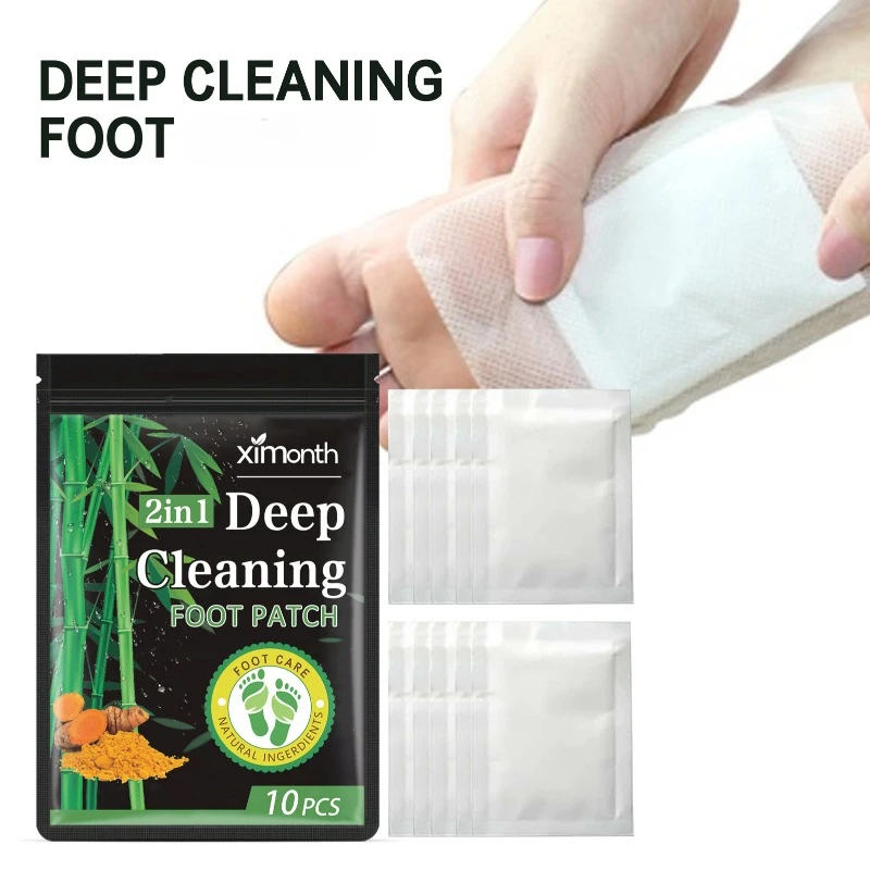 Bamboo charcoal deep cleansing Foot Patch Detox Relieve Fatigue Stress Foot Pads Foot Care Tool help Improve Sleep feet sticker