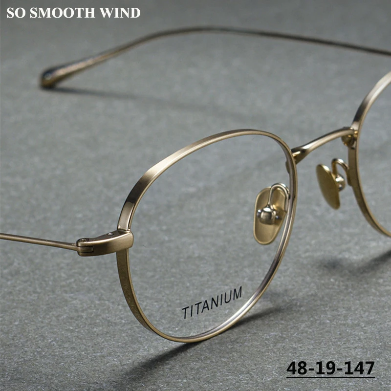 

Ultra-light Retro Oval Glasses Frame for Men Pure Titanium Myopia Small Frame Prescription Eyeglasses Anti-blue Light Spectacles