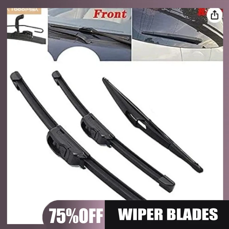 

Suitable for Renault Clio 2 1998-2005 22+16+12 wipers front and rear window wipers