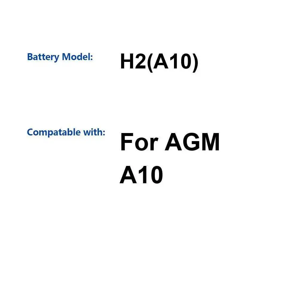

Легкий аккумулятор мобильного телефона емкостью 4400 мАч для Agm A10 H2
