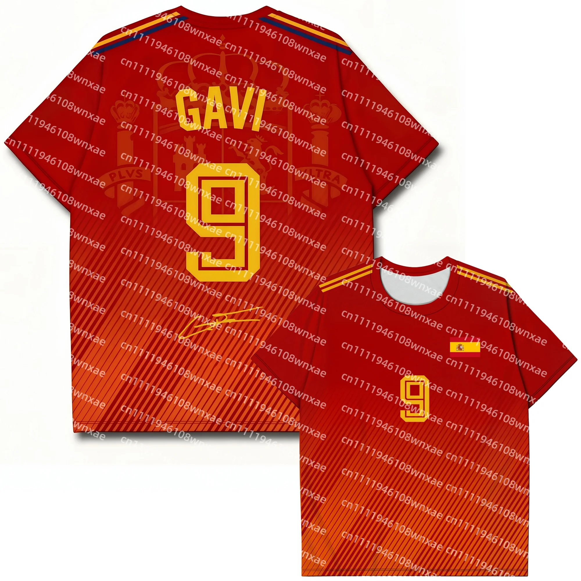 Explosions Spain NO.19 Fußball Schnelltrocknendes T-Shirt Alle Größen Kurzarm O-Ausschnitt Fußball Yamal Fans Cheer Jersey – Detail 7