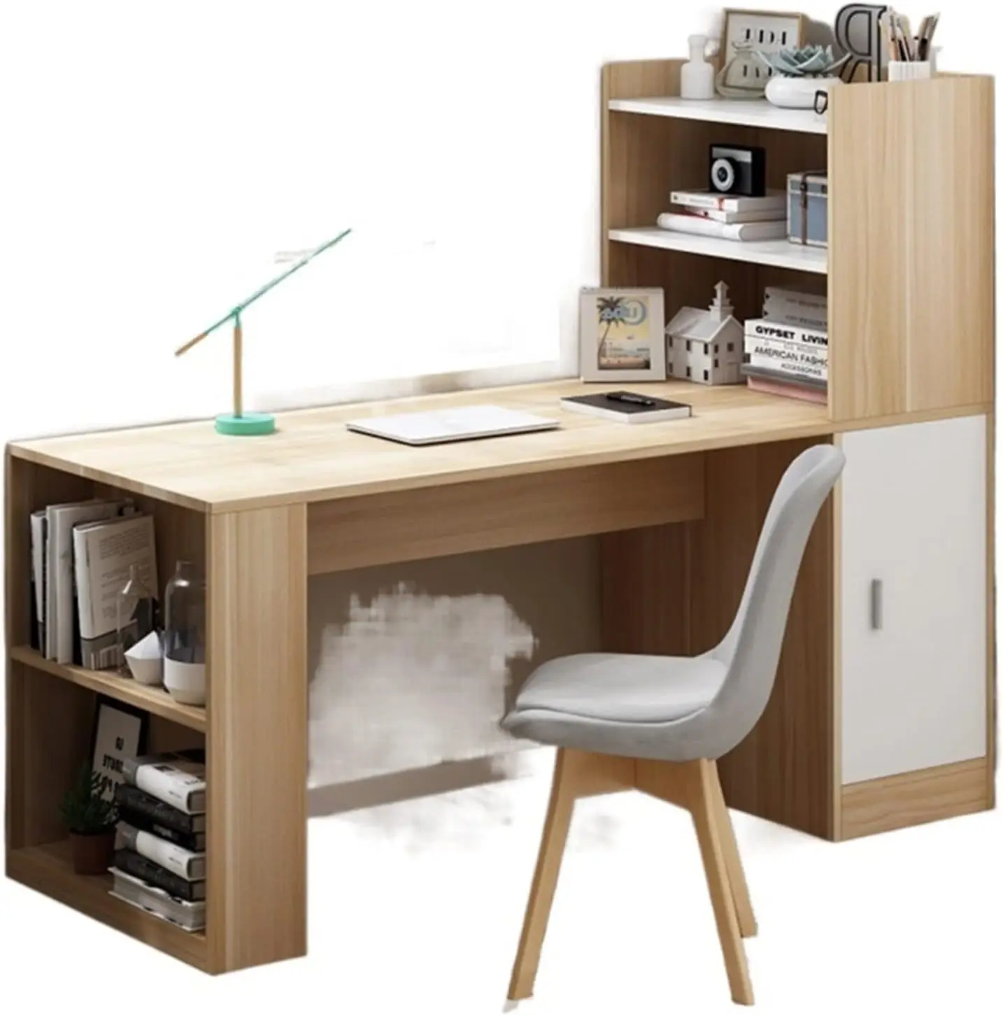 Desk Bedroom Desk Household Student Bookcase Integrated Writing Desk