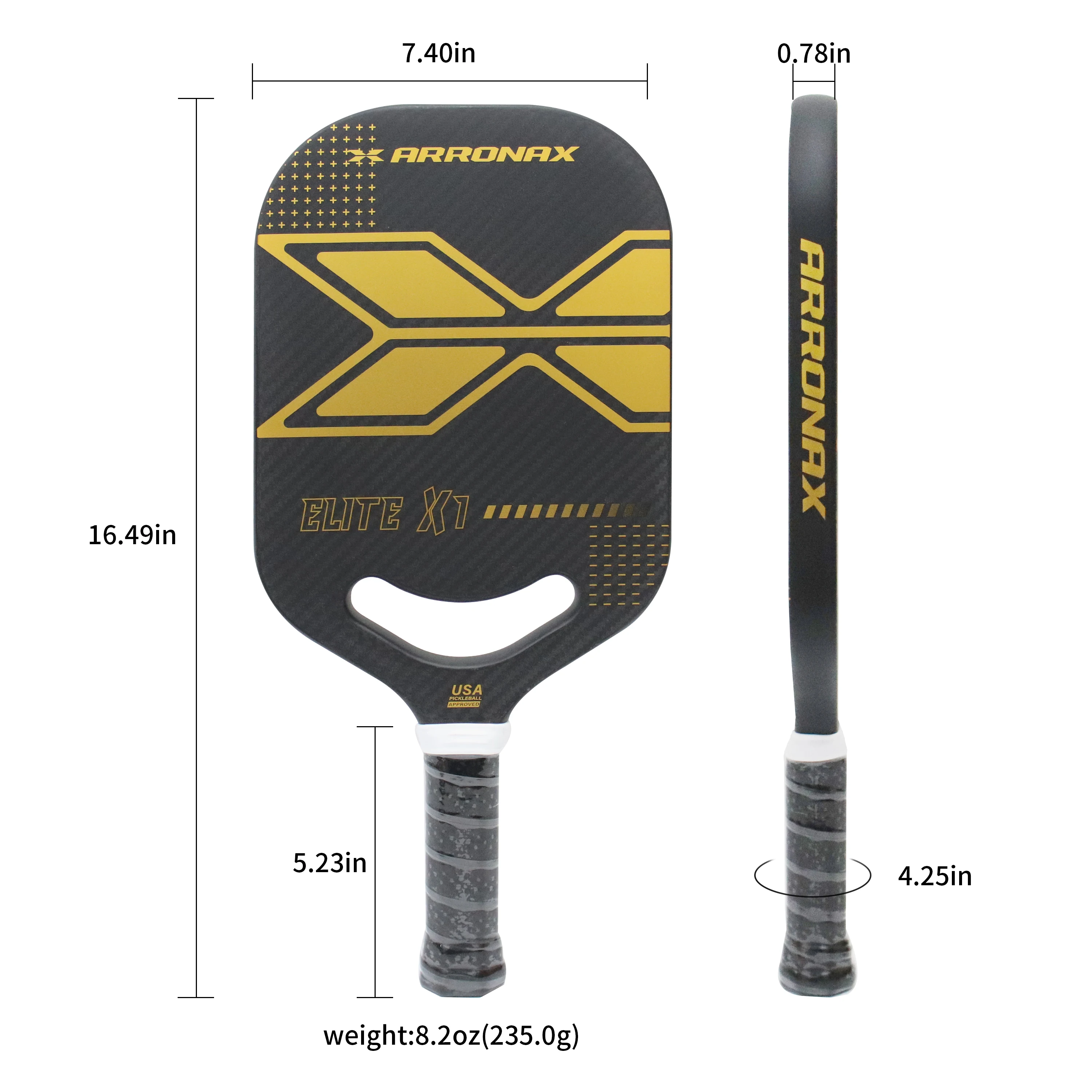 Custom USAPA Approved Pickleball Paddle 20mm Premium Carbon Fiber with PP Core Pickleball Sports Entertainment Product