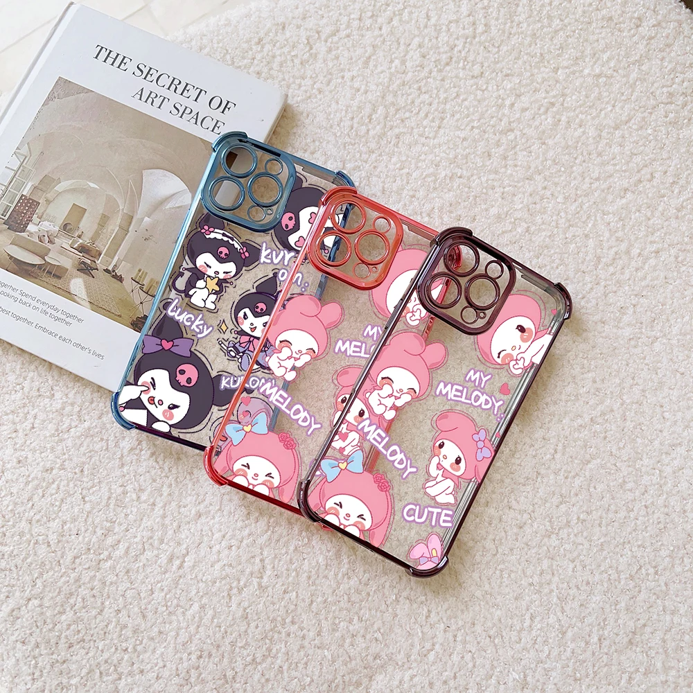 Cute Cartoon K-KuromiS M-MelodyS Case For Infinix Hot 40i 30 30i 10s 9 Play Smart 8 7 Note 40 Spark Go itel A70 Armor Cover