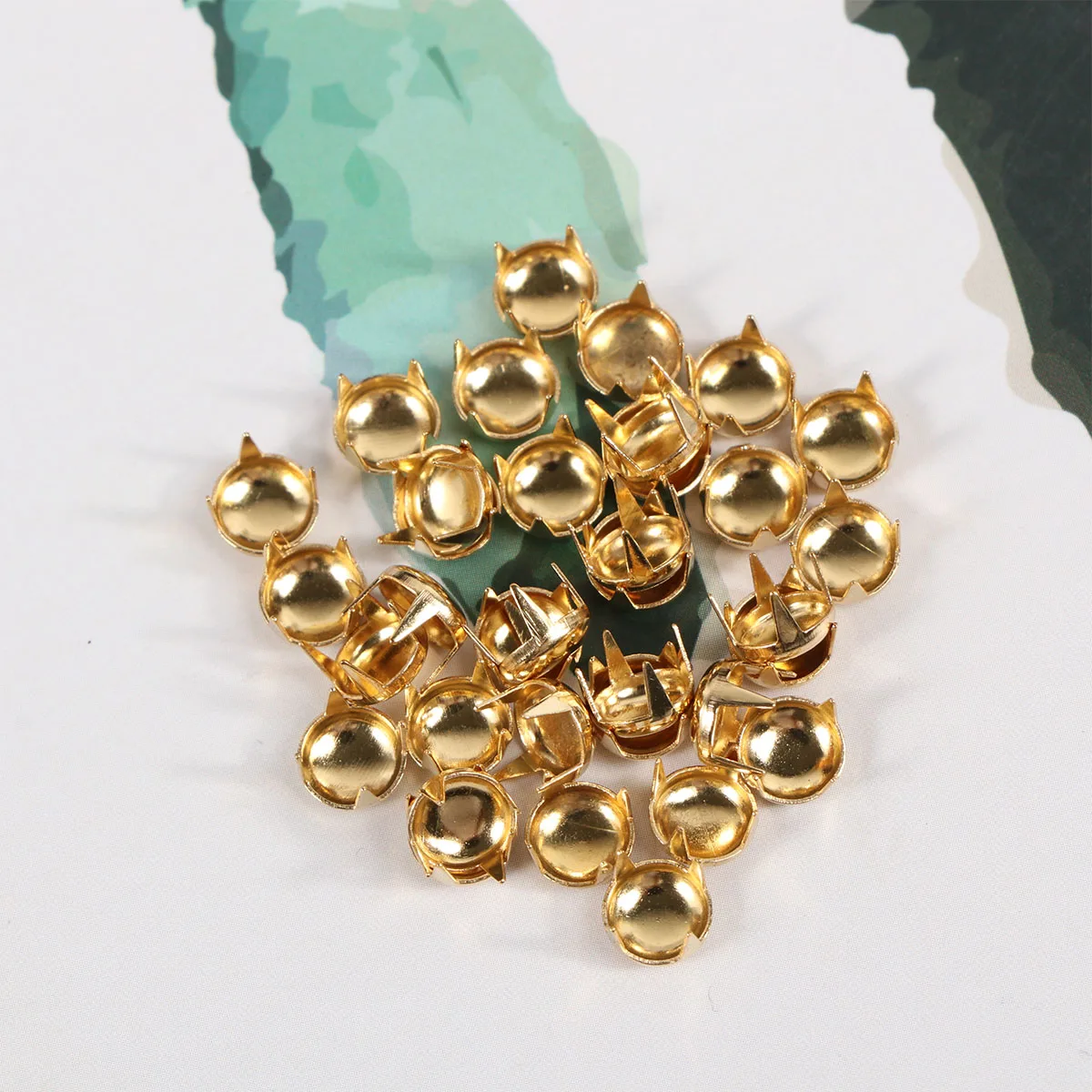 

100pcs Rivet Mushroom Head Studs Round Metal Punk DIY Clothing Accessories Rivets for Shoes Bags Bracelets