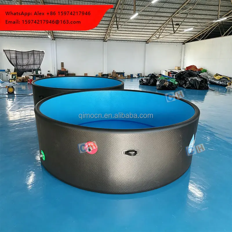 Drop Stitch Inflatable Round Pool Portable Foldable Swimming Pool For Family