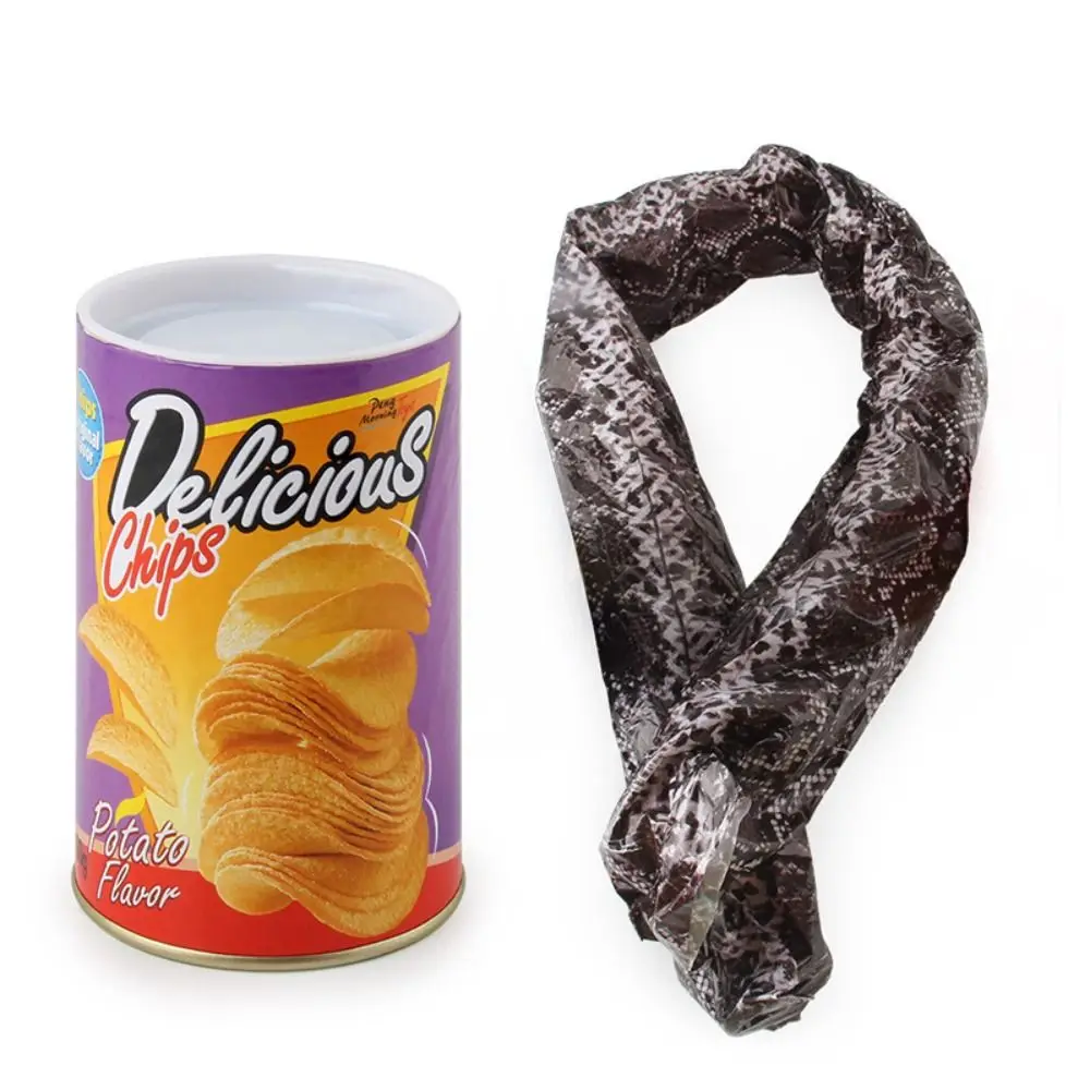 

Spoof Jokes Reusable Fake Snake Toys Spring Snake Popcorn Can Potato Chip Can Toys Jump Magic Tricks Party Decoration