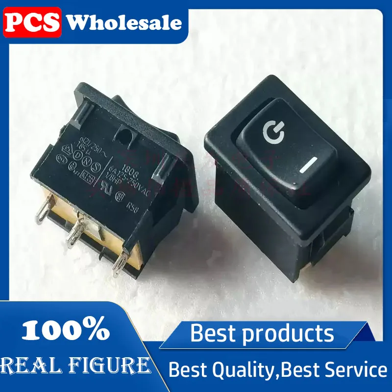 1808 boat-type switch, 3-pin dual-reset lever switch, 15*21mm, 6A, 125/250V