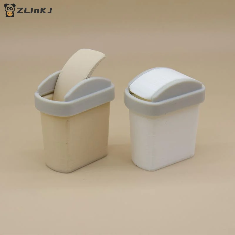 ▶ 1 قطعة غطاء الوجه الصغير سلة المهملات مزبلة لعبة صغيرة نموذج المشهد بيت الدمية اكسسوارات محاكاة سلة مهملات صغيرة #1