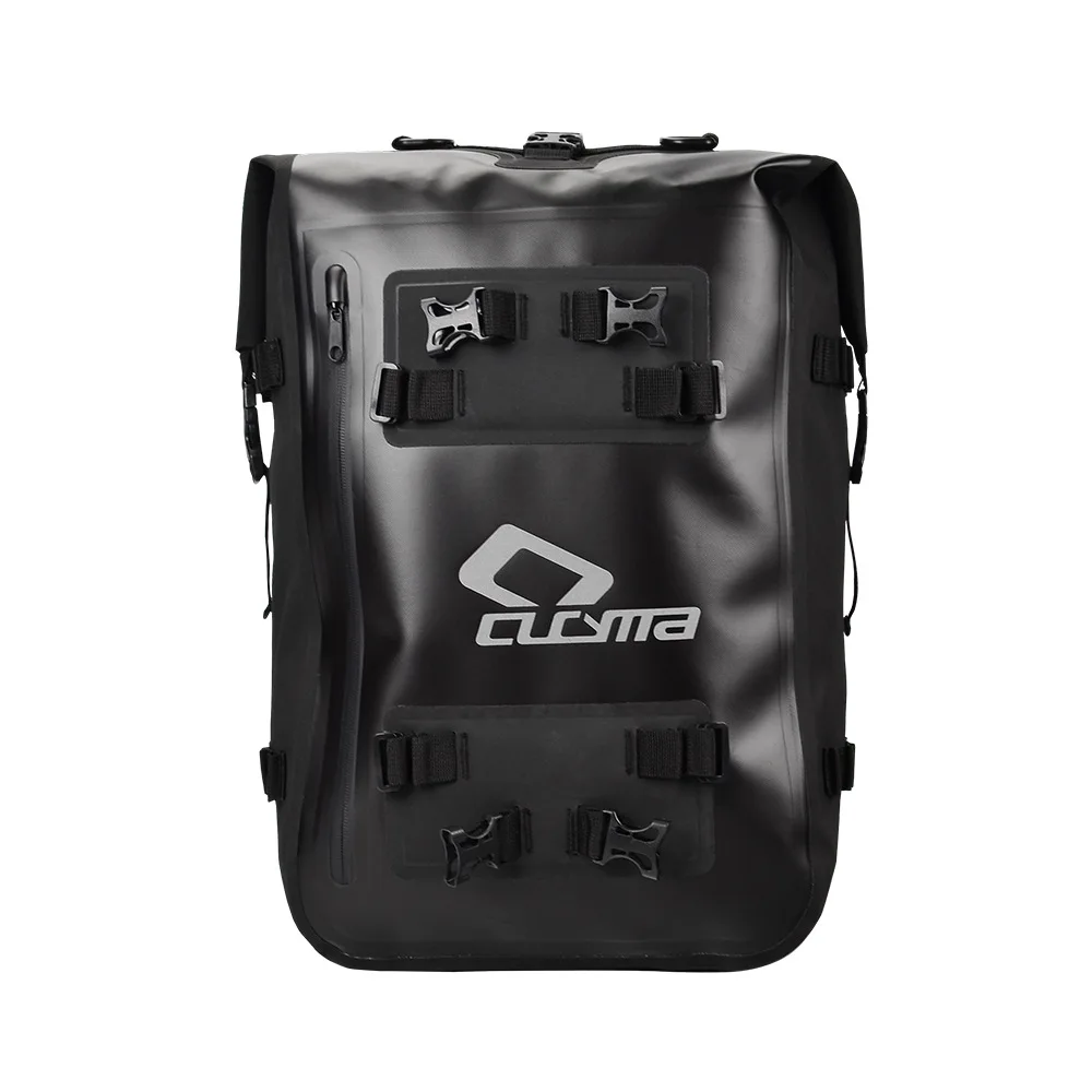 CUCYMA Waterproof Motorcycle Rear Seat Bag 10L 20L 30L TPU Roll Top Modular Tail Backpack Touring Luggage