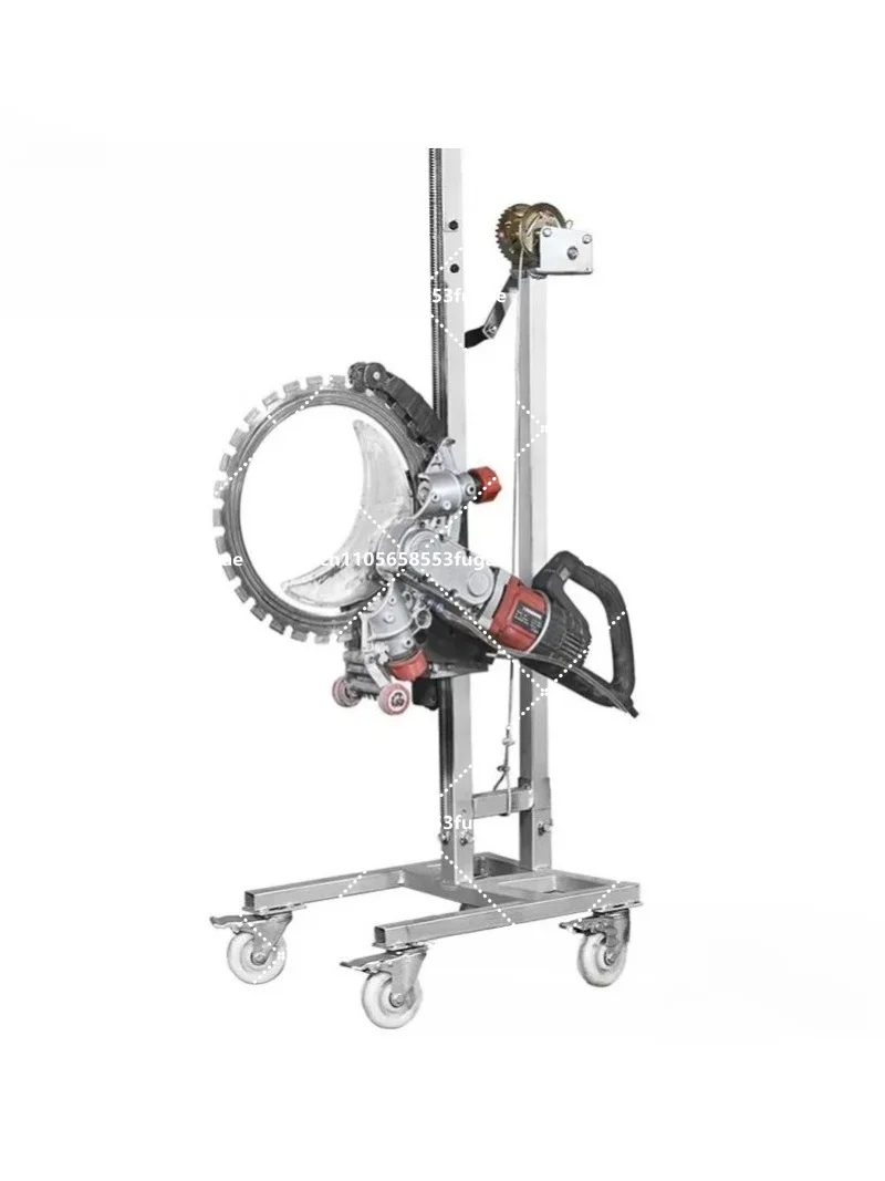 Automatic Wall Guide Rail Cutting Machine, Hand Crank Circular Saw for Cement and Reinforced Concrete