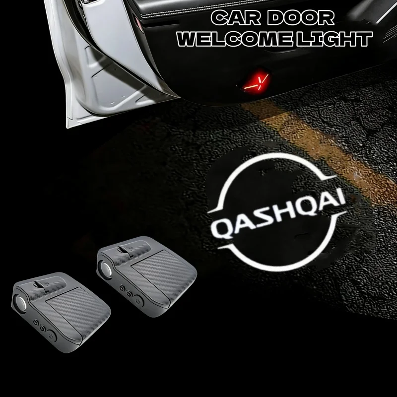 

For Nissan Qashqai XTrail JUKE Versa Leaf Ariya NV200 Clipper Roox Car Styling Door Welcome Lights LED Laser Projector Logo Lamp